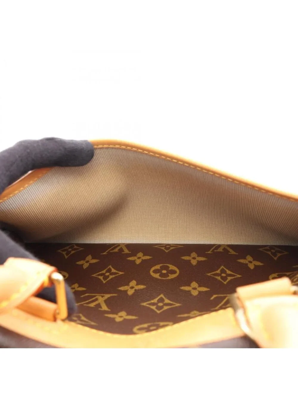 Louis Vuitton Handbag Trouville Monogram Canvas Leather